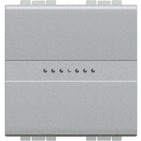 BT LL Алюминий Выключатель аксиальный 1-кл. 10А, 250В, автомат. клеммы, 2 мод. (замена для арт. NT4051M2A) NT4051M2AN