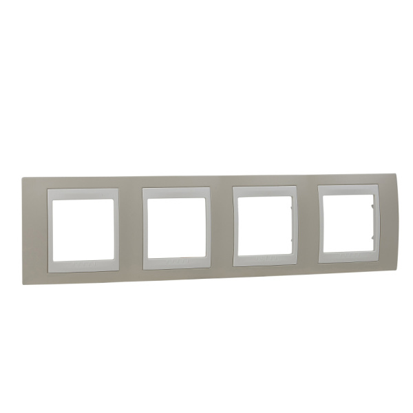 Купить SE Unica Хамелеон Песчаный/Беж Рамка 4-ая горизонтальная MGU6.008.567