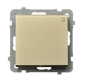 Ospel Sonata Шампанский золотой Кнопка звонка , без рамки ŁP-6R/m/39