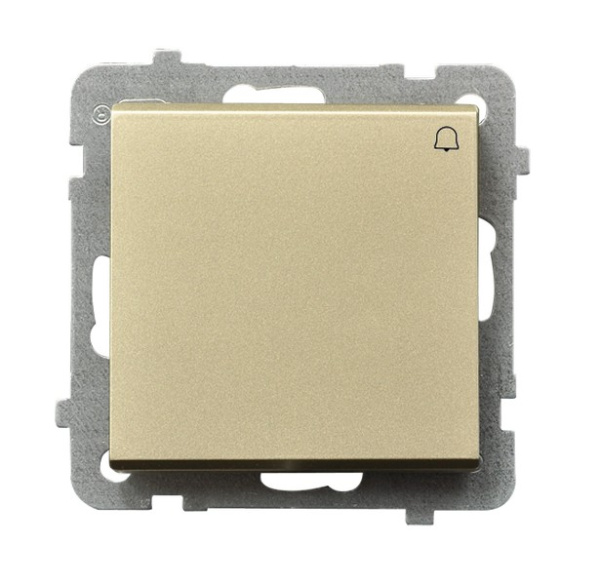 Ospel Sonata Шампанский золотой Кнопка звонка , без рамки ŁP-6R/m/39