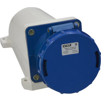 КЭАЗ Розетка для монтажа на поверхность 133-63А-6h-220AC-2P+PE-IP67