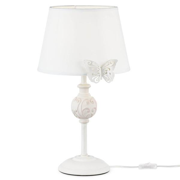 Maytoni Elegant Fiona Белый Настольная лампа 1xE14 40W ARM032-11-PK Maytoni Elegant Fiona Белый Настольная лампа 1xE14 40W ARM032-11-PK