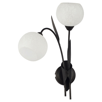 Lussole S.R.L Металл Коричневый /  Стекло Светильник настенный E14 40W LSF-6291-02