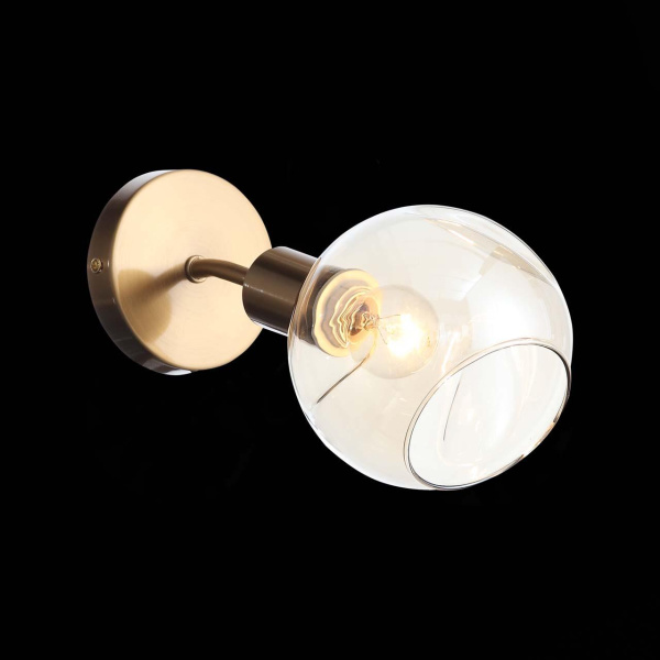 Купить Evoluce SLE155301-01 Светильник настенный Античная медь/Янтарный E14 1*60W