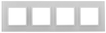 ЭРА 14-5104-01 Elegance Белый/бел Стекло Рамка 4-ая
