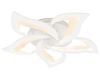 Ambrella Потолочный светодиодный светильник с пультом FA4471/5 WH белый 56W 3000K/4200K/6400K D640*80 (ПДУ ИК)