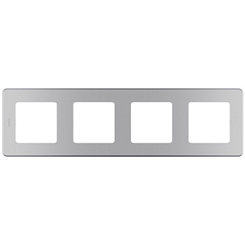 Legrand INSPIRIA Алюминий Рамка - 4 поста 673962