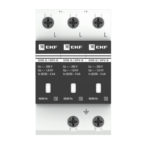 Купить EKF PROxima Ограничитель импульсных напряжений ОПВ-D/3P In 5кА 230В с сигн.