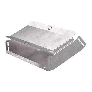 Промрукав Угол вертикальный внутренний 45 градусов с крышкой Стандарт 400х80 PR16.0593