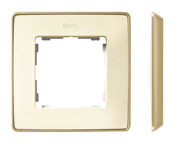 Simon 82 Detail Слоновая кость, основание шампань Рамка 1-ая 8201610-248