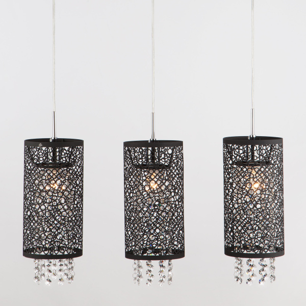 Eurosvet Подвесной светильник с хрусталем 1180/3 хром 00000065377