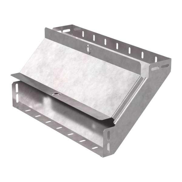 Промрукав Угол вертикальный внутренний 90 градусов с крышкой Стандарт 400х80 PR16.0602