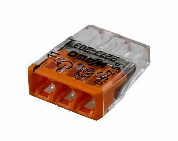 2273-203 Экспресс-клемма 3-проводная до 2,5 мм², (100 шт./уп.) Rexant 07-5132