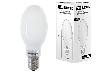 TDM Лампа ртутная высокого давления ДРЛ 125 Вт Е27 SQ0325-0008