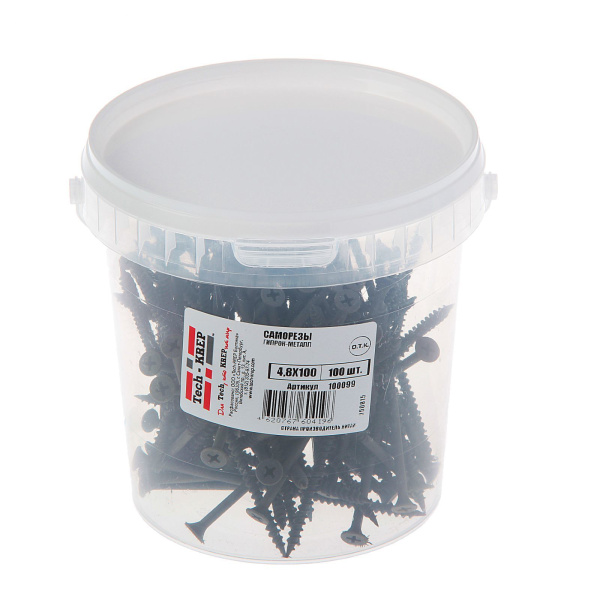 Tech-Krep Саморез ШСГМ 4,8х100 (100 шт) - ведро 100099