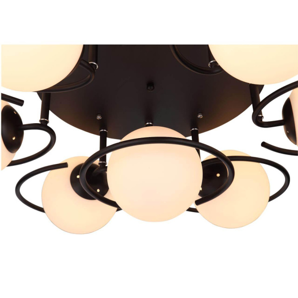 Купить Evoluce SL418.402.07 Люстра потолочная Черный/Белый E27 7*60W