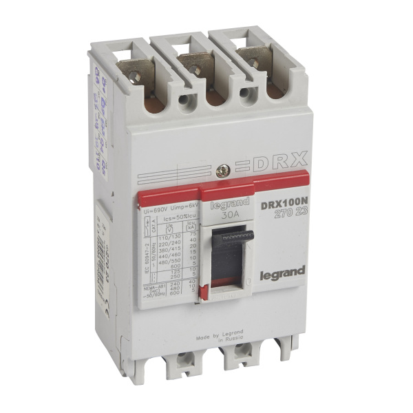 Legrand DRX125 термомагнитный 30A 3П 20KA 027023