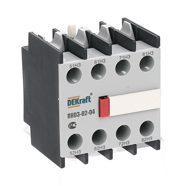Купить Dekraft Приставка конт. доп.контакты 4НЗ лицевой установки ПК-03