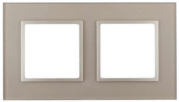 ЭРА 14-5102-04 Elegance Шампань/шамп Стекло Рамка 2-ая