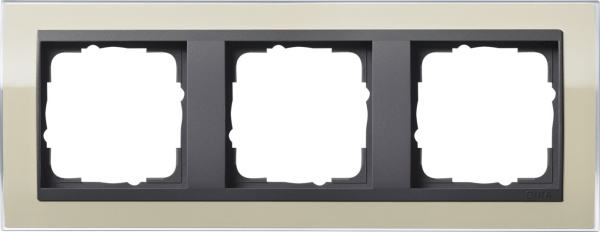 Gira Event Clear Песочный/Антрацит Рамка 3-ая 0213778
