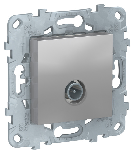 Купить SE Unica New Алюминий Розетка TV, одиночная NU546230