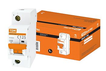 TDM Авт. выкл. ВА47-100 1Р 125А 10кА  х-ка С SQ0207-0089