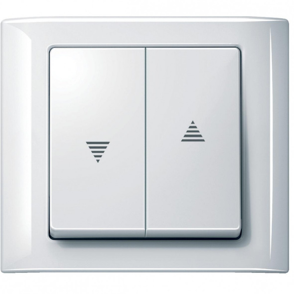 Купить SE Merten Aquadesign Полярно-Бел Клавиша для выключателей рольставней (MTN343419)