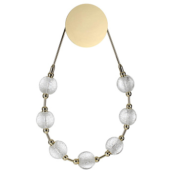 Odeon Light 5008/25WL L-VISION ODL23 421 золотой/прозрачный/металл/акрил Бра LED 25W 4000K 1555Лм CRYSTAL