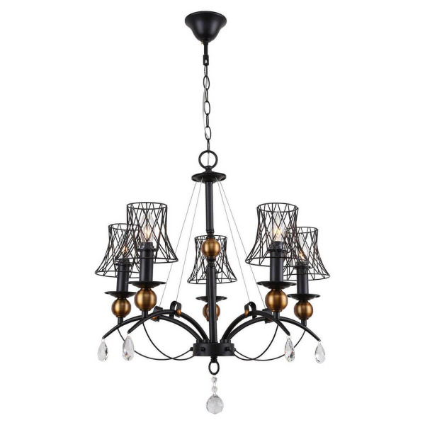 Lussole LGO Металл Черный /  Металл Люстра E14 GRLSP-8103