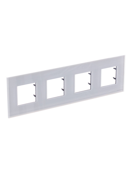 Купить ABB NIE Zenit Стекло белое Рамка 4-я 2+2+2+2 мод 2CLA227400N3001