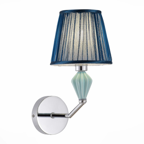 Evoluce SLE1116-101-01 Бра Хром/Голубой E14 1*40W