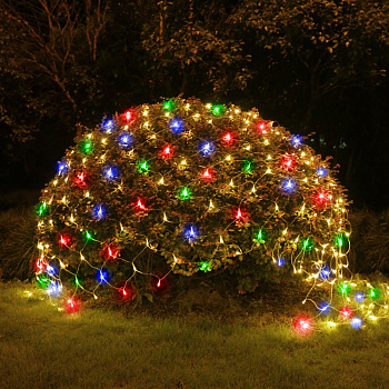 ЭРА ERAUF024-16 Сеть 150 LED на солнечной батарее мультиколор 2м*1,35м