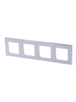 ABB EPJ Levit белый / белый Рамка 4 поста 2CHH015040A6003
