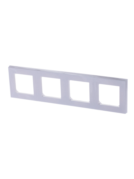 ABB EPJ Levit белый / белый Рамка 4 поста 2CHH015040A6003