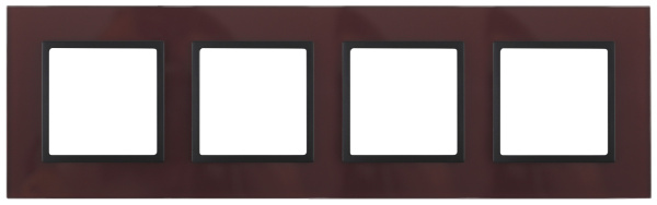 ЭРА 14-5104-25 Elegance Бордо/антрацит Стекло Рамка 4-ая