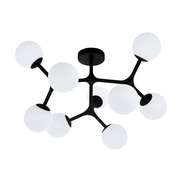 Eglo 39532 Светодиодный потолочный светильник MARAGALL, 9x3W(G9-LED), сталь, черный/опаловое стекло, белый
