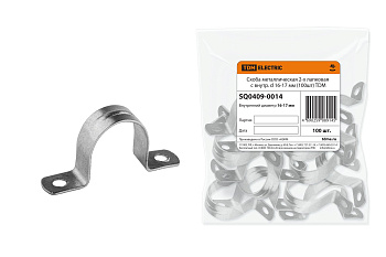 TDM Скоба металлическая 2-х лапковая с внутр. d 16-17 мм (100шт) SQ0409-0014
