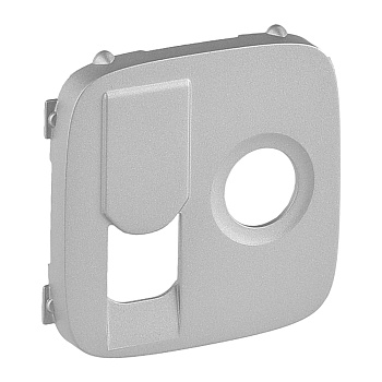 Legrand Valena ALLURE Алюм Накладка розетки TV-RJ45 754837