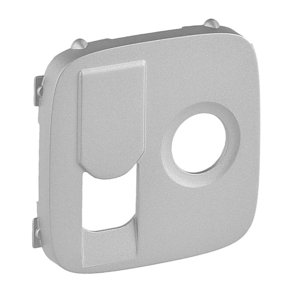 Legrand Valena ALLURE Алюм Накладка розетки TV-RJ45 754837
