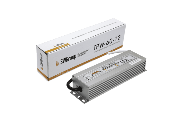 SWG Al блок питания TPW, 60W влагозащитный, 12V 900047 TPW-60-12