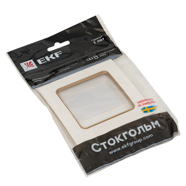 Купить EKF PROxima Стокгольм Белый Линяя шампань Рамка 1-ая