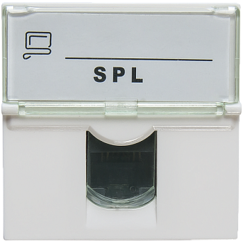 SPL Розетка информационная UTP 1хRJ45 45х45 cat5е 200007