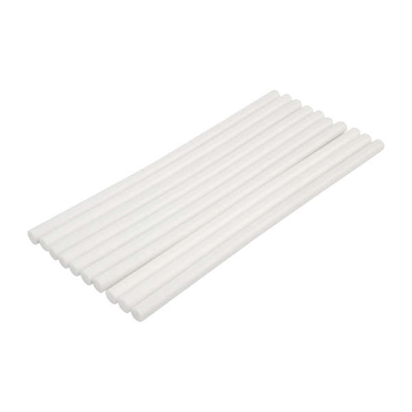 Клеевые стержни d=11,3 мм, L=270 мм, белые (упак. 10 шт.) Rexant 09-1277