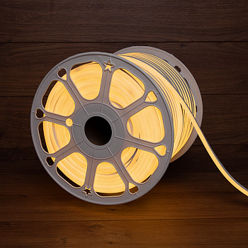 NEON-NIGHT Гибкий неон LED SMD 8х16 мм, теплый белый, 120 LED/м, бухта 100 м 131-046