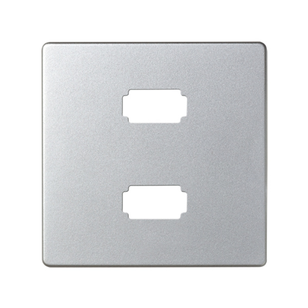 Simon 82 Detail Алюминий Накладка Розетки USB 2-ой 2.0 типа A, мама (7501090-039) 8201090-093