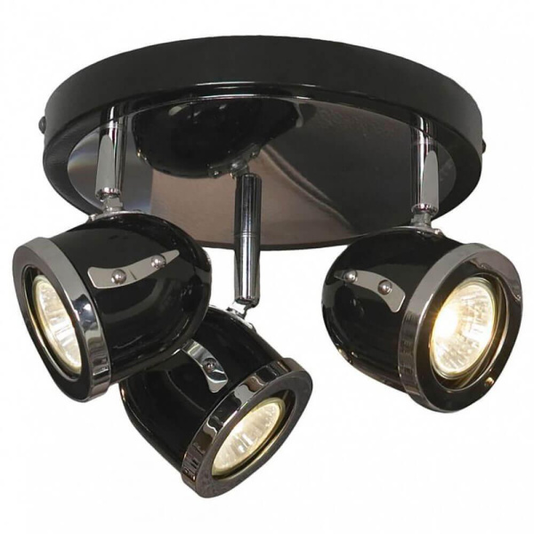 Lussole S.R.L Металл Черный / хром Металл Светильник настенно-потолочный GU10 5,5W GRLSN-3127-03 Lussole S.R.L Металл Черный / хром Металл Светильник настенно-потолочный GU10 5,5W GRLSN-3127-03