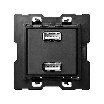 Simon 100 Зарядное устройство 2хUSB 230В~ c 2 выходами 2.1A 5В 10000381-039