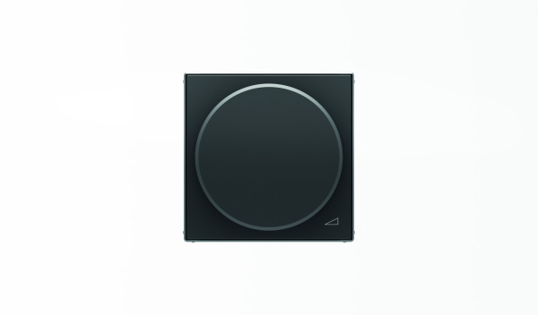 ABB SKY Чёрный бархат Накладка с поворотной ручкой для механизма поворотного светорегулятора 2CLA856020A1501