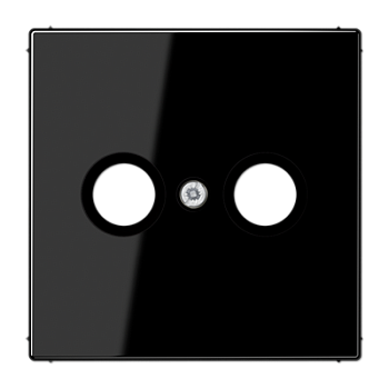 JUNG LS 990 Черная Накладка TV-FM розетки LS990TVSW