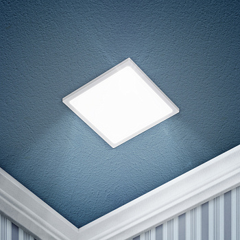 ЭРА LED 6-12-4K Светильник светодиодный квадратный NEW 12W 4000K d145